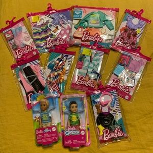 Barbie clothes and chealsey dolls